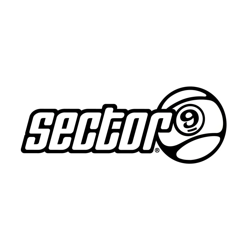 Sector 9 Logo Line Sticker Large