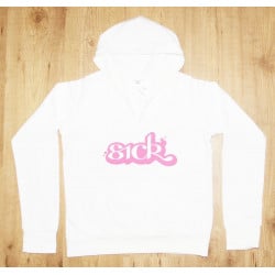 A Sick Girls Hoodie - White & Pink