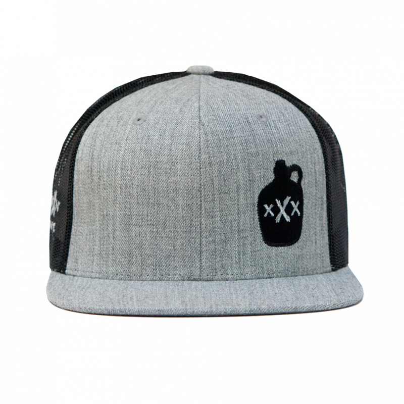 Moonshine Jug Snapback Cap Heather Grey/Black Moonshine Jug Snapback Cap Heather Grey/Black