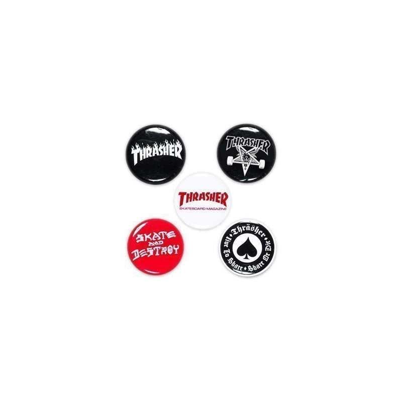 Thrasher Logo Buttons