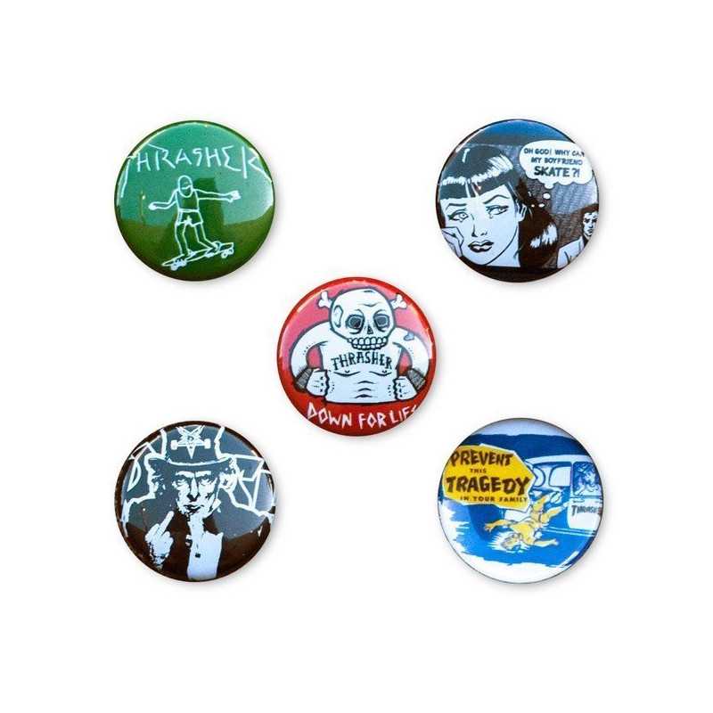Thrasher Usual Suspects Buttons Thrasher Usual Suspects Buttons