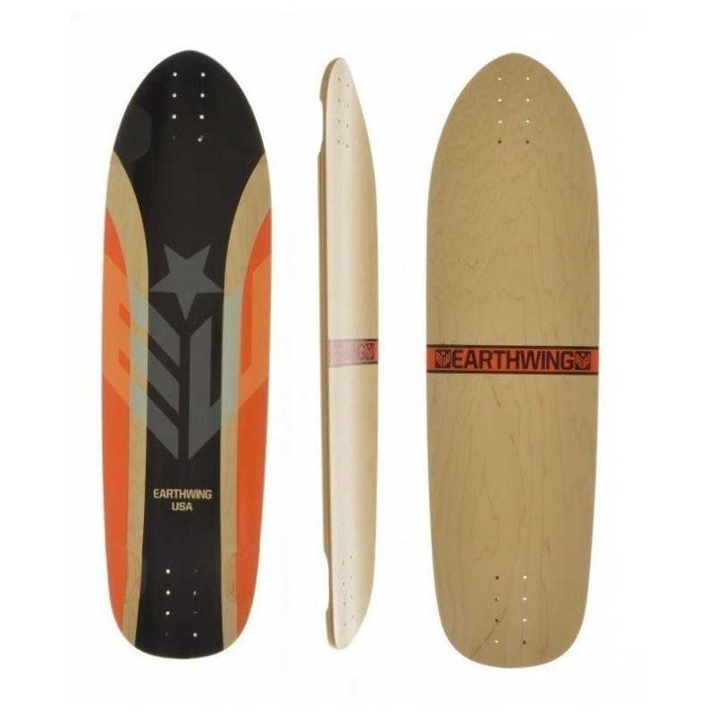 Earthwing 36.75" Big Hoopty Black and Orange - Deck Only Earthwing 36.75" Big Hoopty Black and Orange - Deck Only