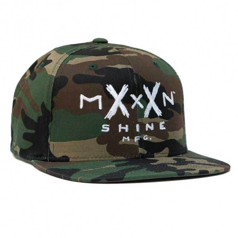Moonshine Logo Snapback Cap Camo Moonshine Logo Snapback Cap Camo