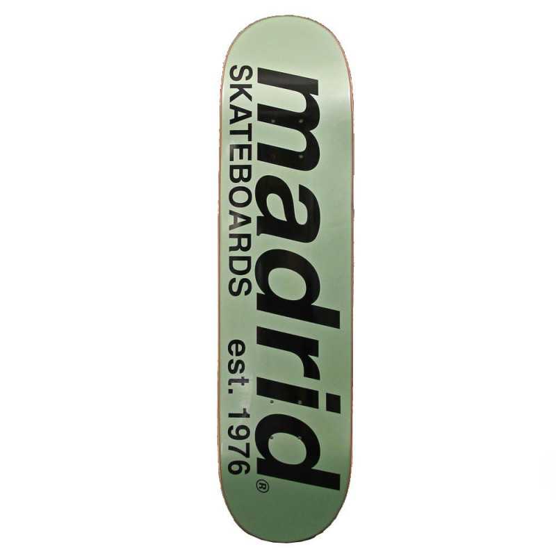 Madrid Street Green Logo 7.875" - Skateboard Deck Only Madrid Street Green Logo 7.875" - Skateboard Deck Only