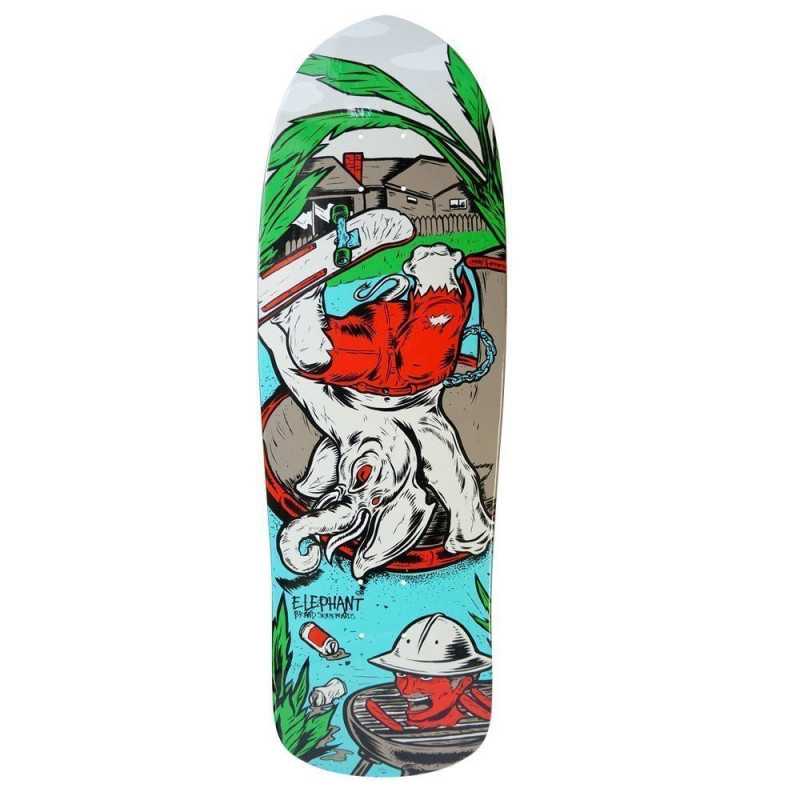 Elephant BBQ Session - Old School Skateboard Deck Elephant BBQ Session - Old School Skateboard Deck