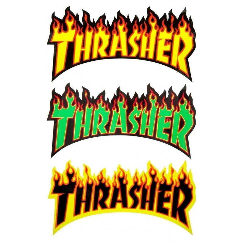 Thrasher Flame Sticker Large