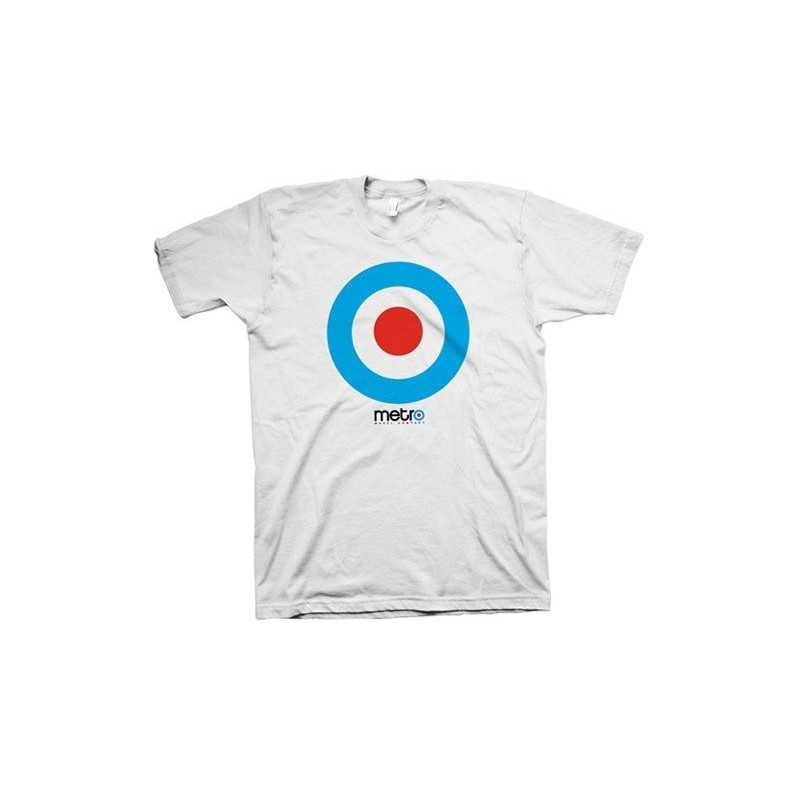 Metro White Blue Circle T-shirt Metro White Blue Circle T-shirt