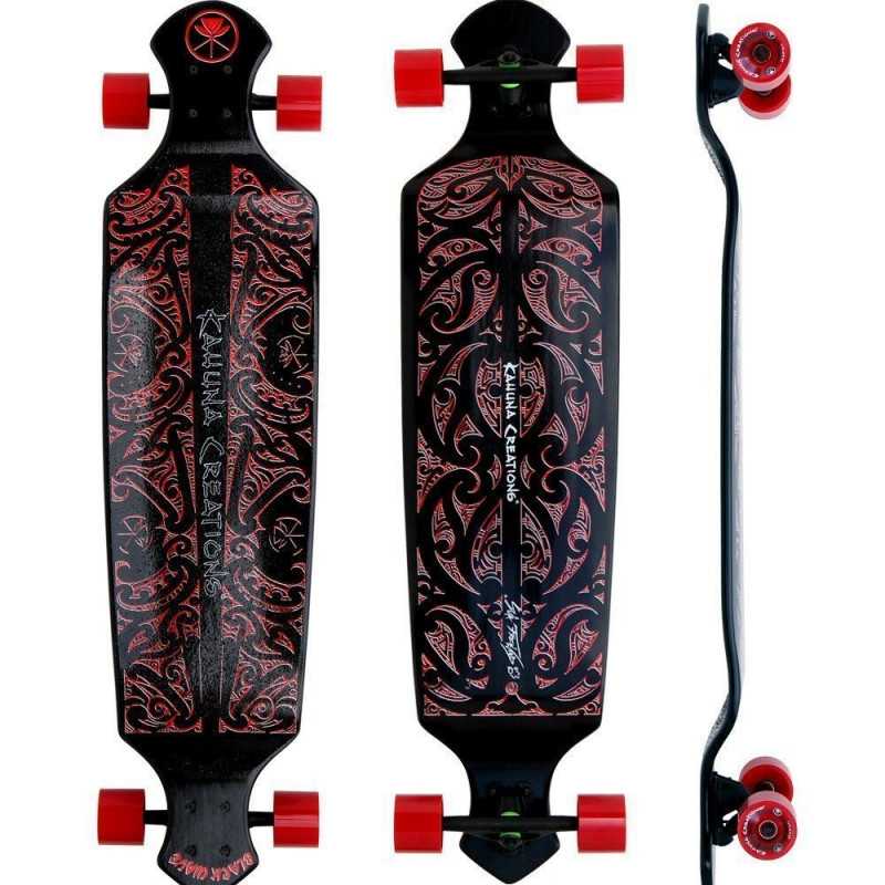 Kahuna 43" Drop Deck Zwart/Red Complete Kahuna 43" Drop Deck Zwart/Red Complete