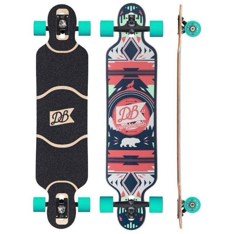 DB Longboards Urban Native 40 Red and Seafoam - Longboard Complete DB Longboards Urban Native 40 Red and Seafoam - Longboard Complete