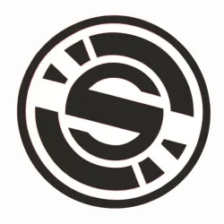 Original O Logo Sticker Zwart