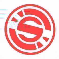Original O Logo Sticker Red