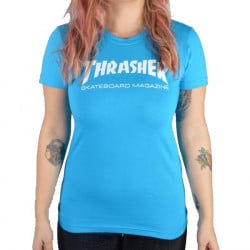 Thrasher Magazine Logo Girls Women's T-shirt Teal