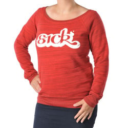 Sick Crewneck Sweater Girls Red