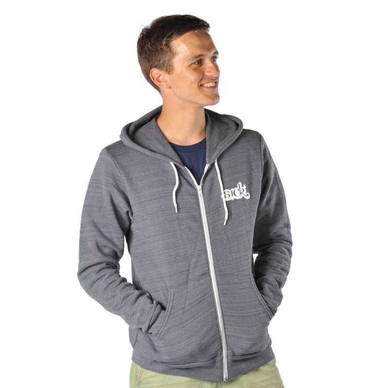 Sick Zip Hoodie Grey Sick Zip Hoodie Grey