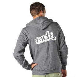 Sick Zip Hoodie Grey