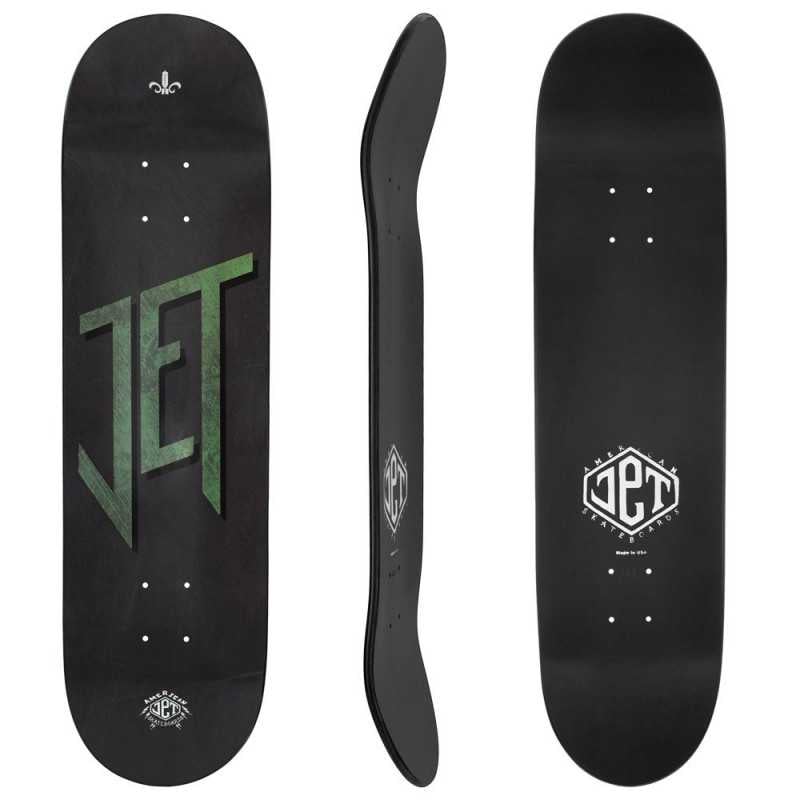 Jet Agent Metallogo 8.25" - Skateboard Deck Jet Agent Metallogo 8.25" - Skateboard Deck