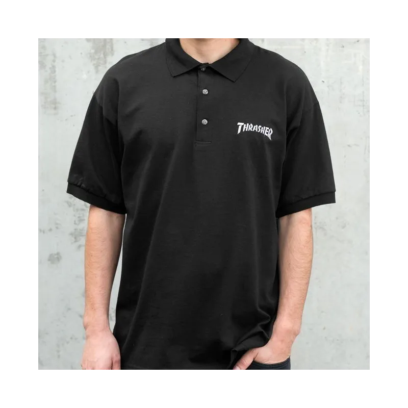 Thrasher Logo Embroidered Polo