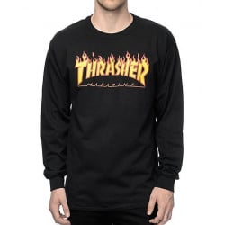 Thrasher Flame Longsleeve Black