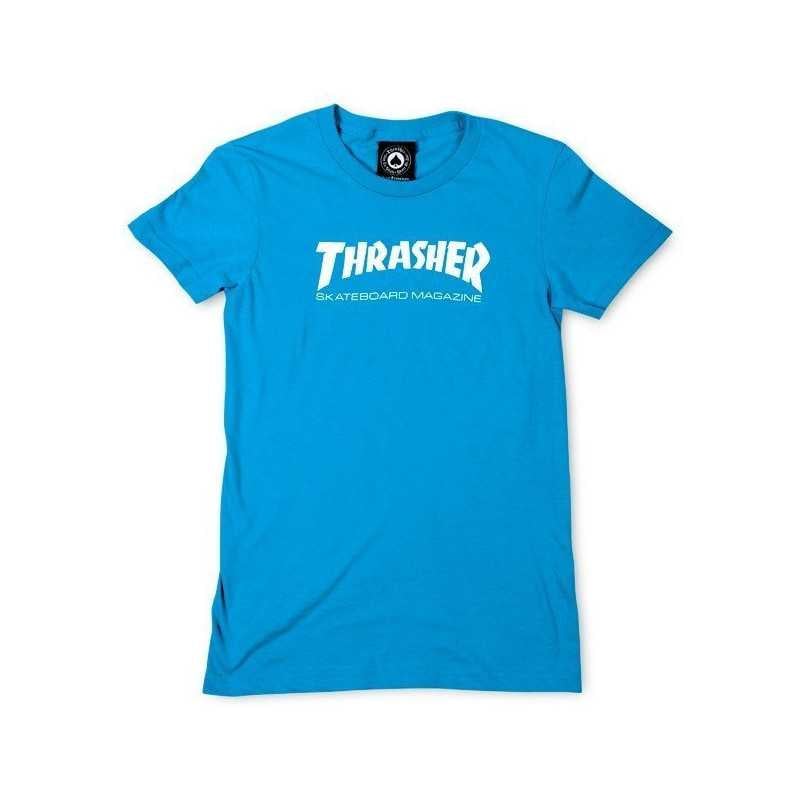 Thrasher Magazine Logo Girls Women's T-shirt Teal