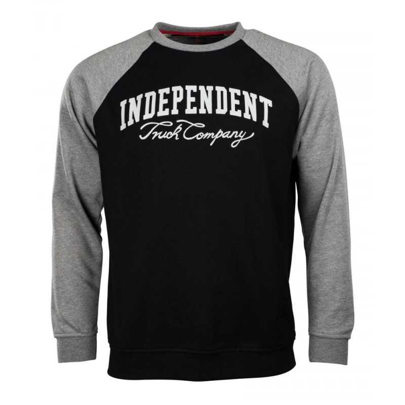 Independent Letterman Black/Dark Heather Crew Independent Letterman Black/Dark Heather Crew