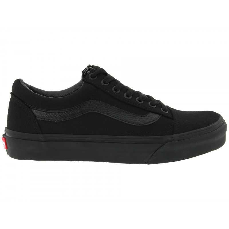 vans old school black shoes