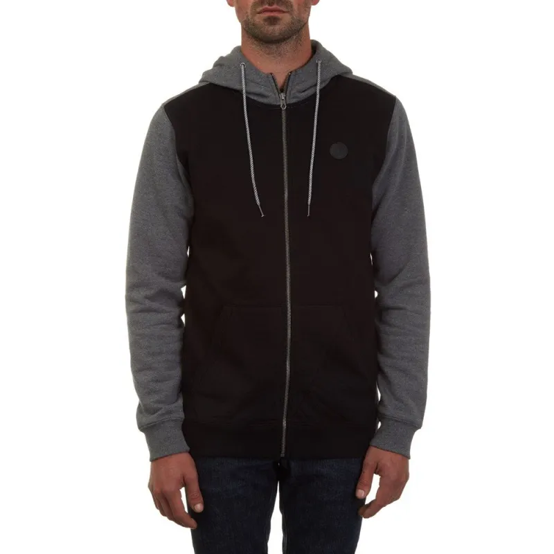 Volcom Single Stone CLRBLK Ziphoodie Black