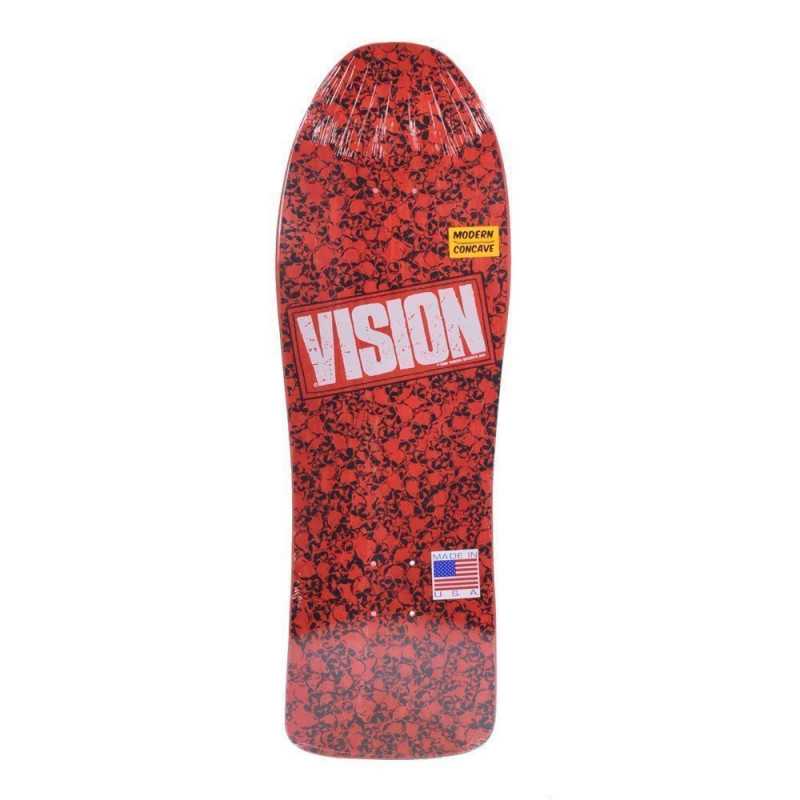 Vision Punk Skull Modern Concave 10" Old School Skateboard Deck