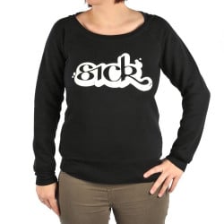 Sick Crewneck Sweater Girls Black