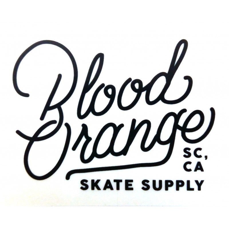 Blood Orange 'Writing' Medium Sticker