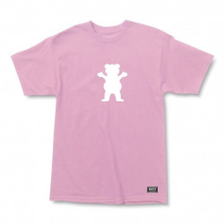 Grizzly OG Bear Logo T-Shirt Pink
