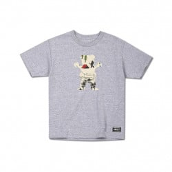 Grizzly Trial Map Kids Cubs T-Shirt Heather Grey