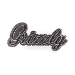 Grizzly Script Pin Black