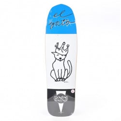 Hosoi El Gato Crown Deck White - Old School Skateboard Deck