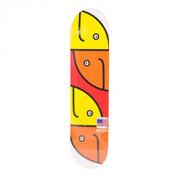 Hosoi Gonz Fish Head Mini Orange/Yellow 7.125" - Skateboard Deck