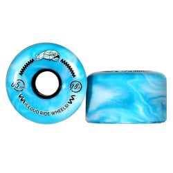 Cloud Ride Cruiser Marble Teal and White 65mm Wheels