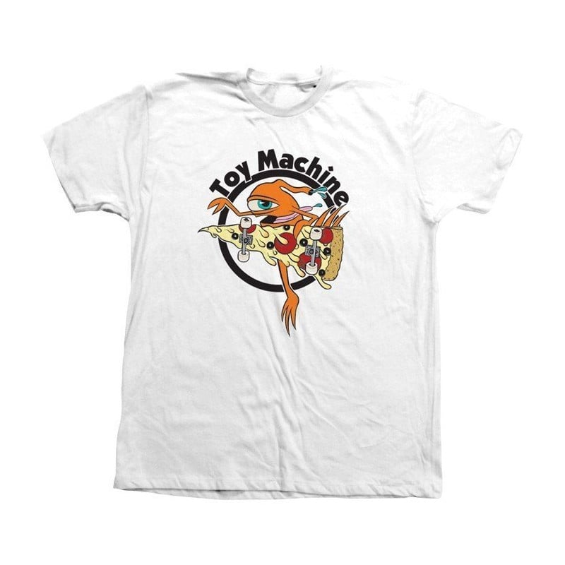 Toy Machine Pizza Sect T-Shirt White Toy Machine Pizza Sect T-Shirt White