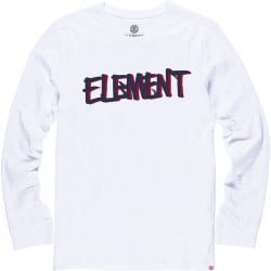 Element Word Longsleeve Kids Optic White