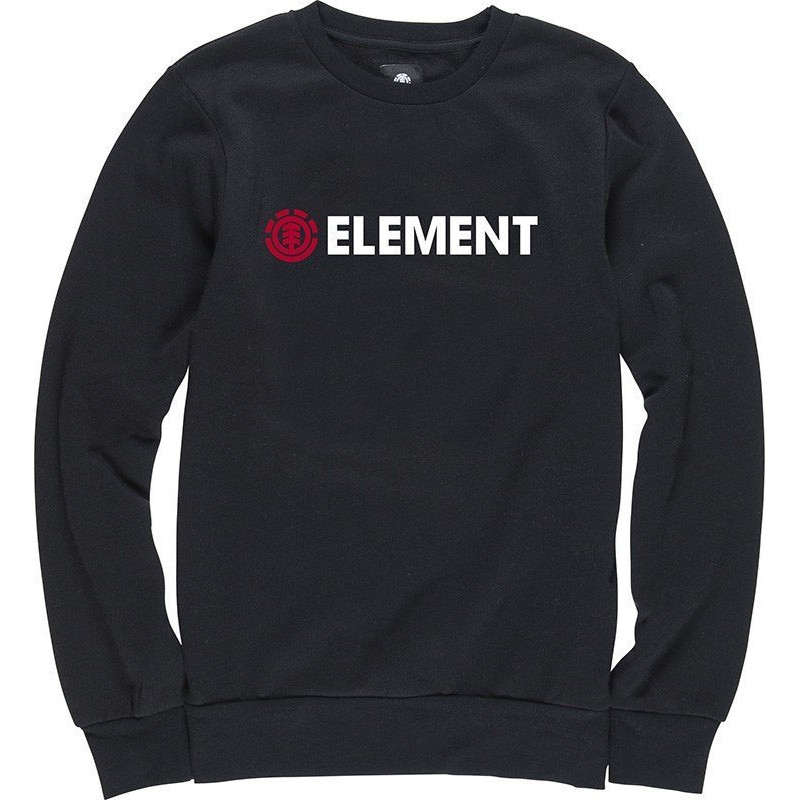 Element Horizontal Crew Fleece Flint Black