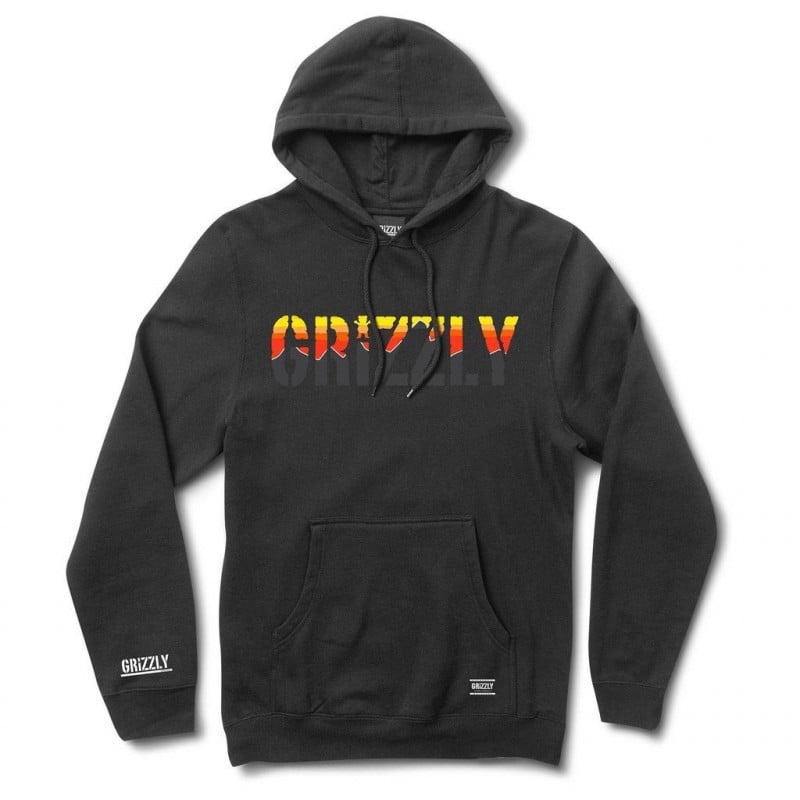 Grizzly Stamp Dawn Hoodie Black