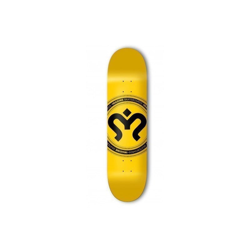Imagine Medallion Yellow 8.2" Skateboard Deck 