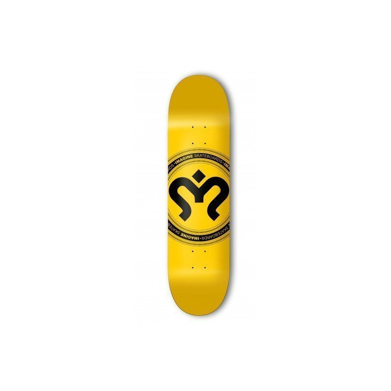 Imagine Medallion Yellow 8.2" Skateboard Deck 