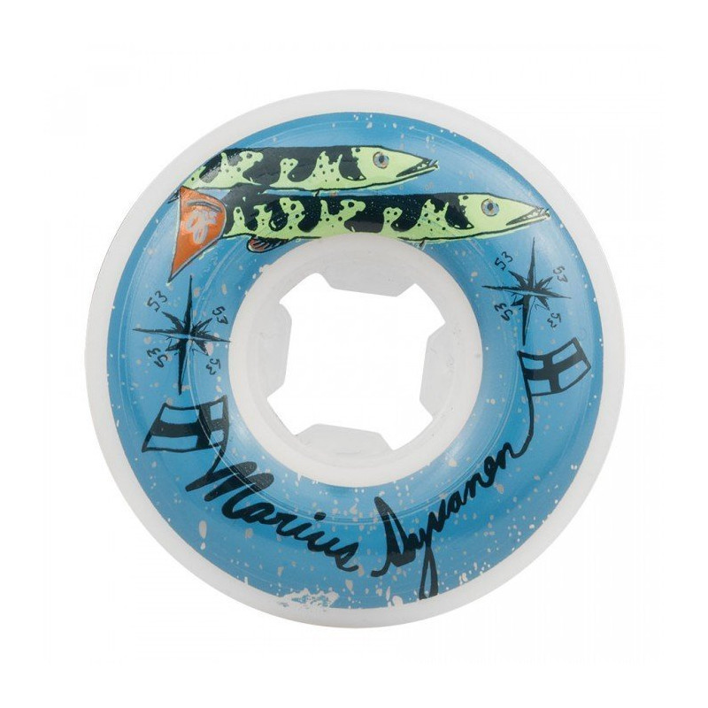 OJ Skateboard Rollen Marius Syvanen White 53mm Skateboard Rollen