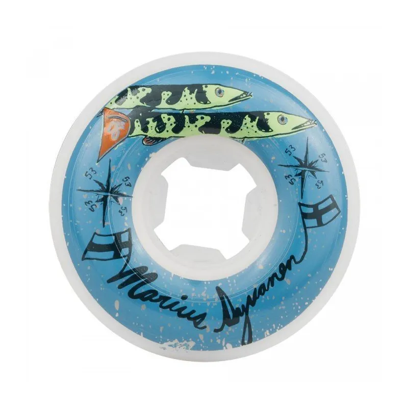 OJ Skateboard Ruote Marius Syvanen White 53mm Skateboard Ruote