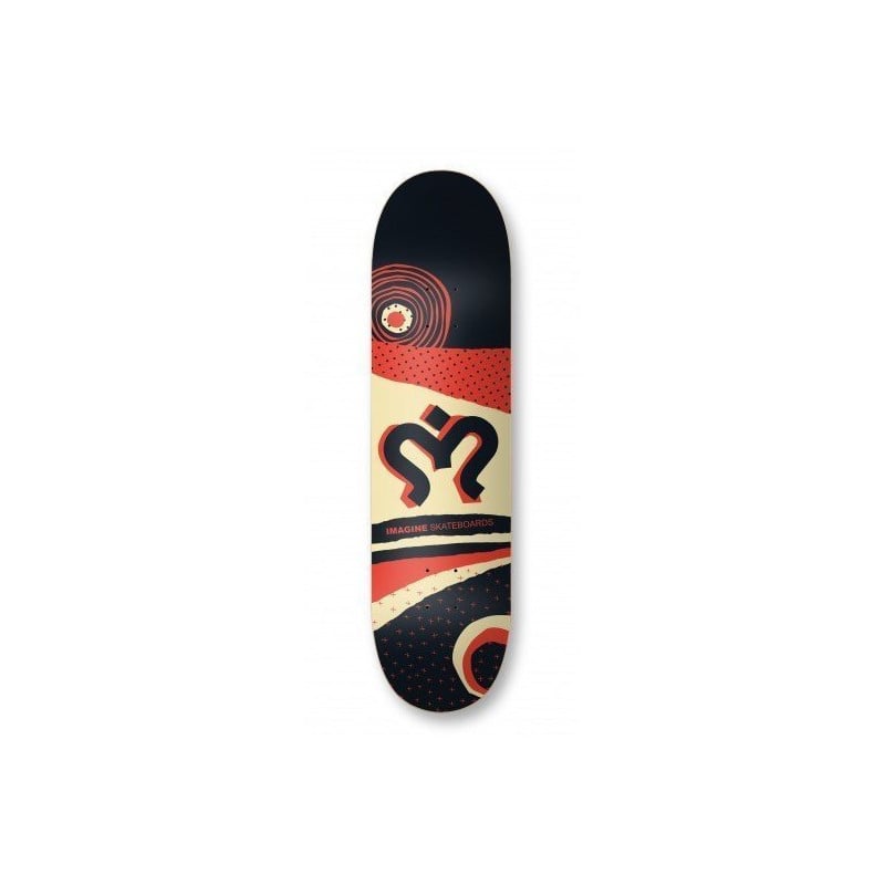 Imagine Torn Black/Red 8.1" Skateboard Deck 