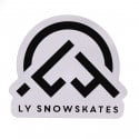 Landyachtz Schneeskates Logo Sticker White