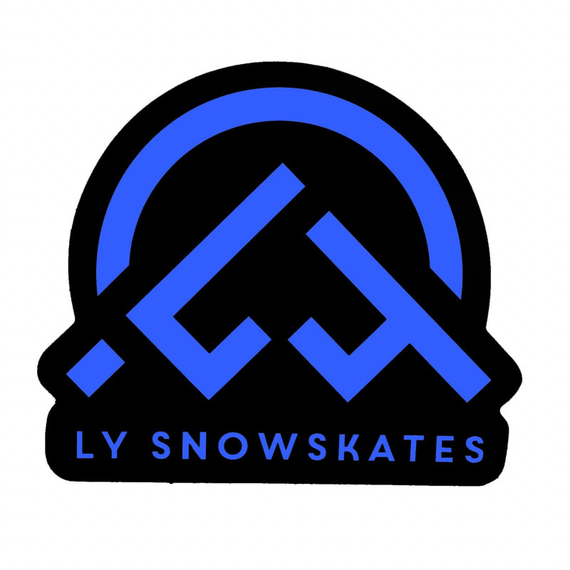 Landyachtz Sneeuwskates Logo Sticker Zwart
