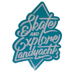 Landyachtz Skate And Explore Sticker Blue
