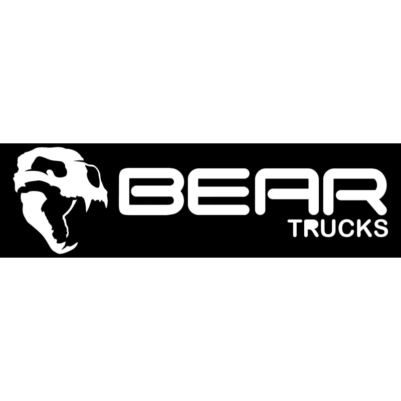 Bear Logo Sticker Black