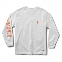 Grizzly X Skate Mental Bearz N The Hood Longsleeve White