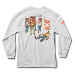 Grizzly X Skate Mental Bearz N The Hood Longsleeve White